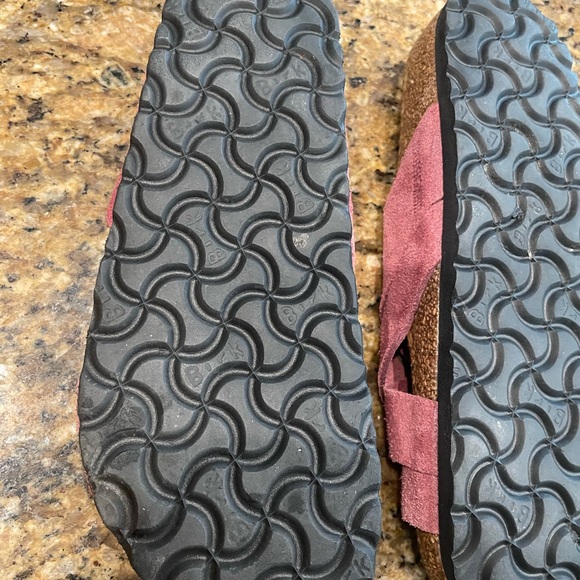 Birkenstock Pink Suede Sandals - Picture 10 of 11